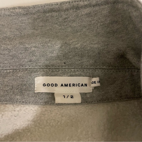 Good American Fleece Cropped Shacket - Picture 3 of 4